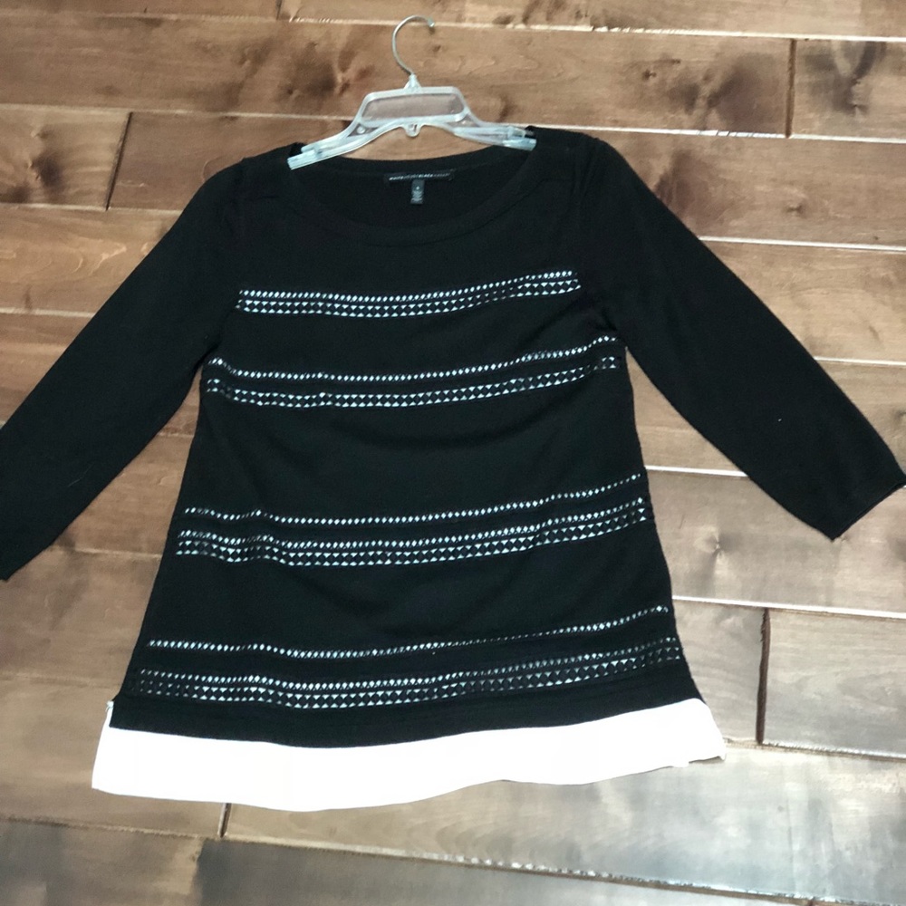 NWOT WHBM Crochet Detail Shirt